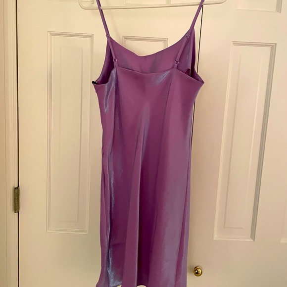 Iridescent Purple Slip Dress - Picture 2 of 3